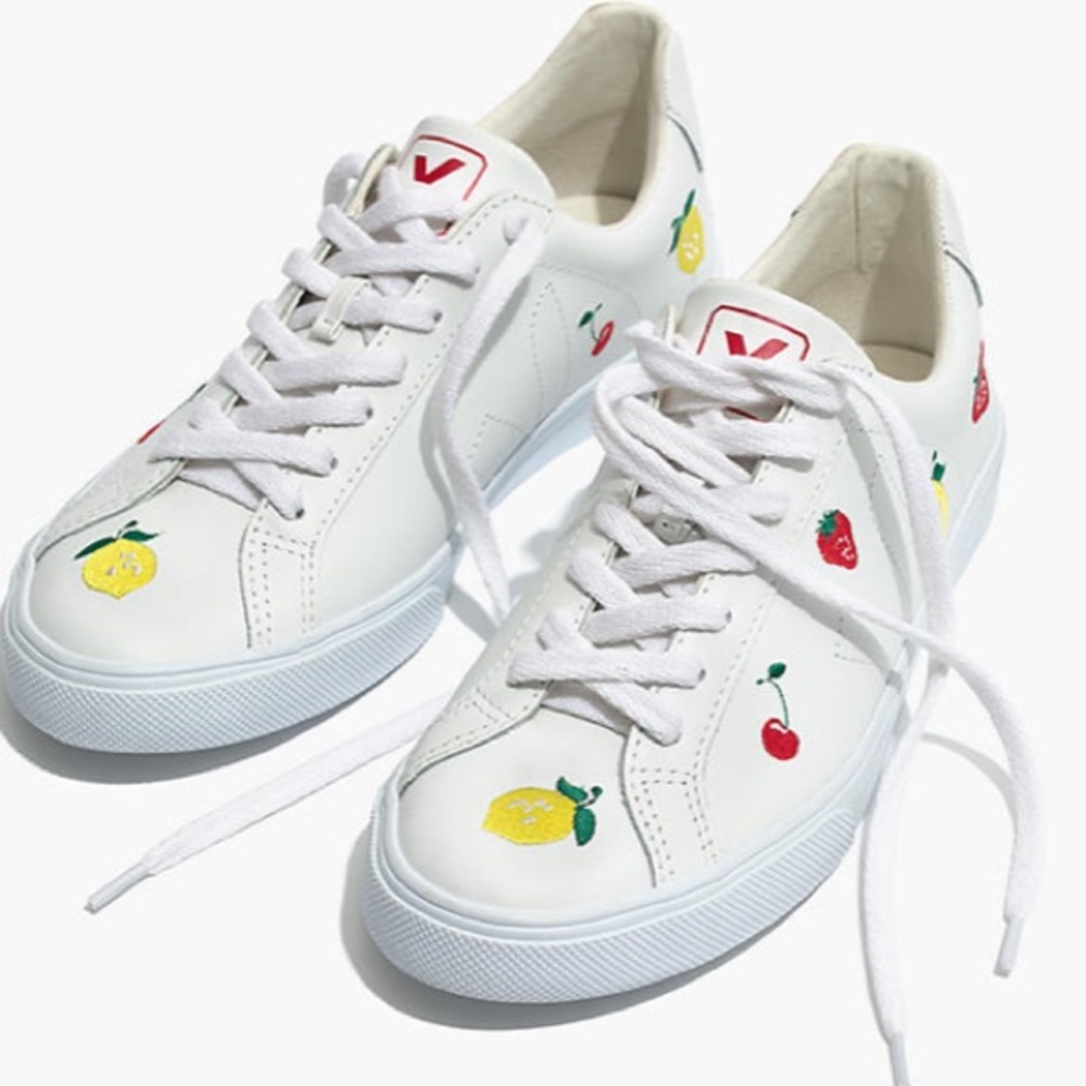 Madewell x Veja Fruit Embroidered Sneakers Esplar